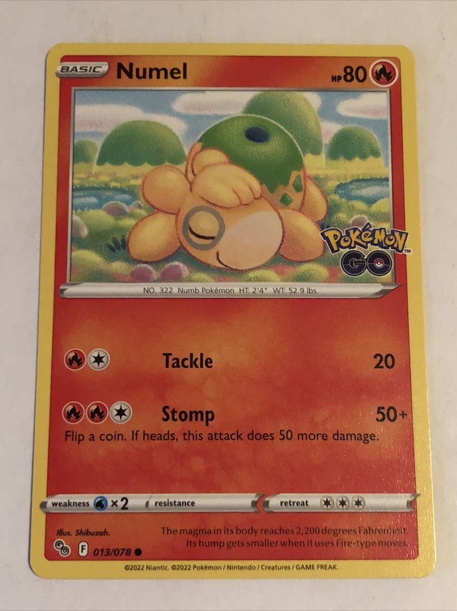 numel pokemon card value Numel 31