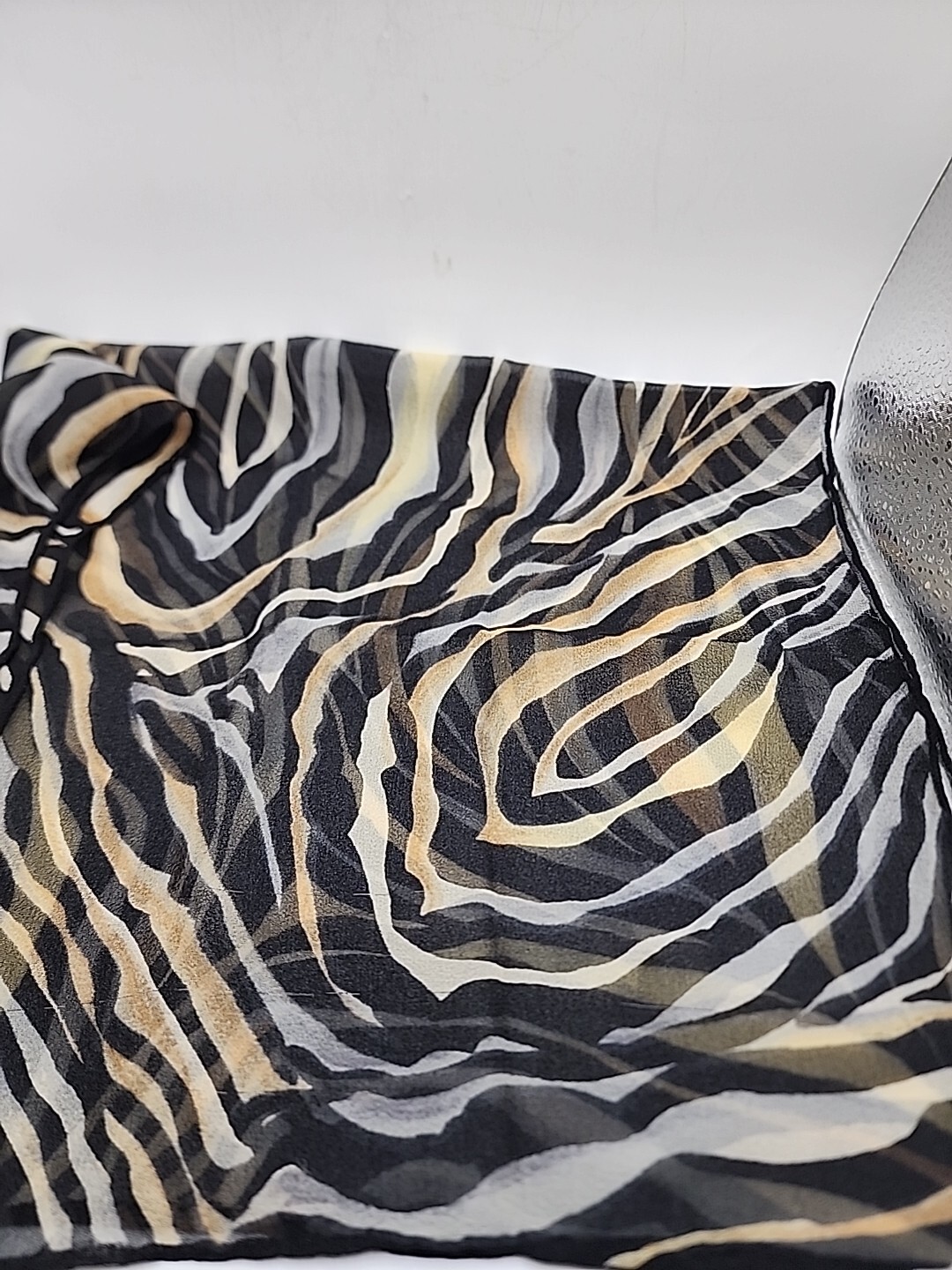 Vintage Scarf Signed Echo Rectangular Animal Prin… - image 4