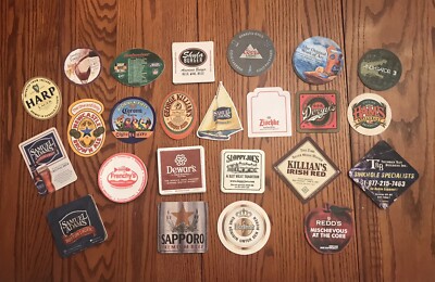 LOT OF 45 Vintage Beer Coasters. All kinds and some are multiples.
