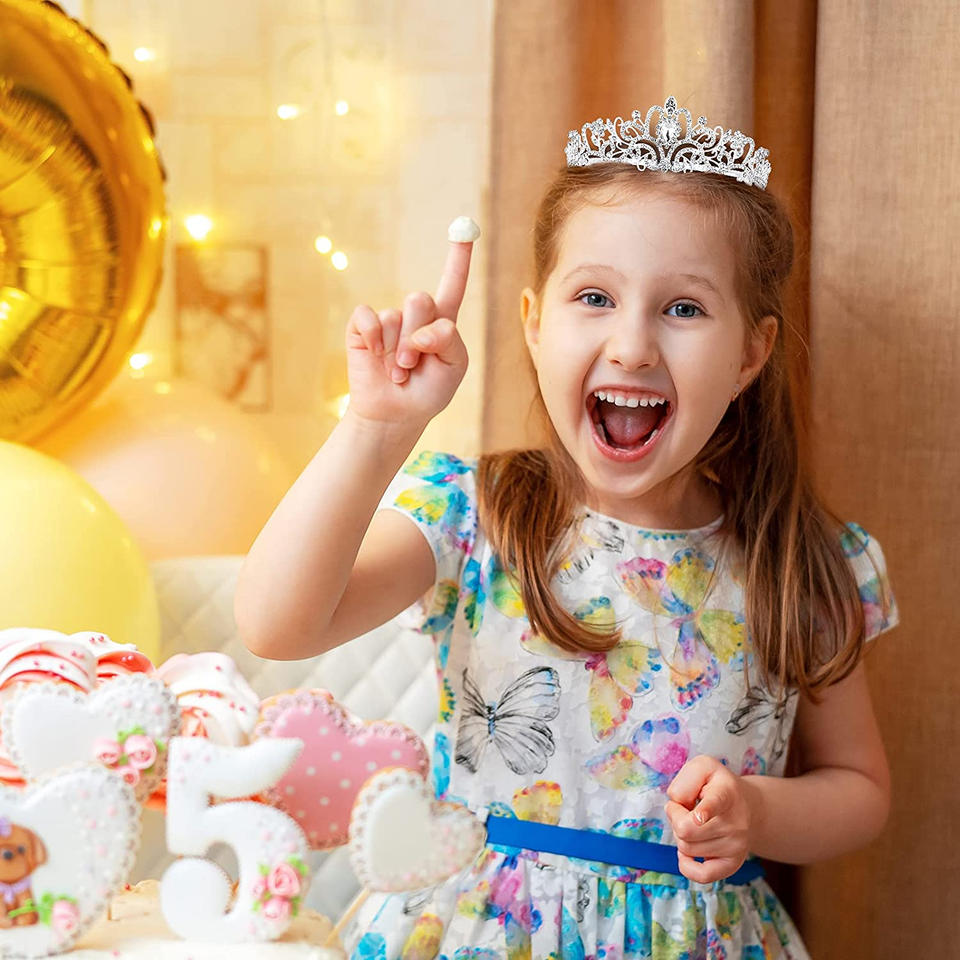 Princess Crown for Women, Crystal Queen Tiaras for Girls Bridal Hair