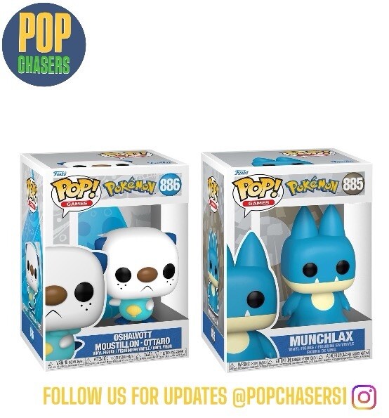 Funko POP! Games: Pokémon - Oshawott & Munchlax Set #885-886 | eBay
