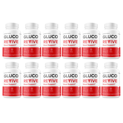 Gluco Revive Blood Support Advanced Glycogen Support - 12 Bottles