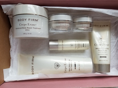 Crepe Erase Body Firm 6-Piece Skin Care Lot - BRAND NEW / FACTORY SEALED