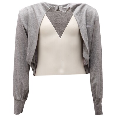 5413AE cardigan bimba girl MOSCHINO KID grey lyocell sweater kids
