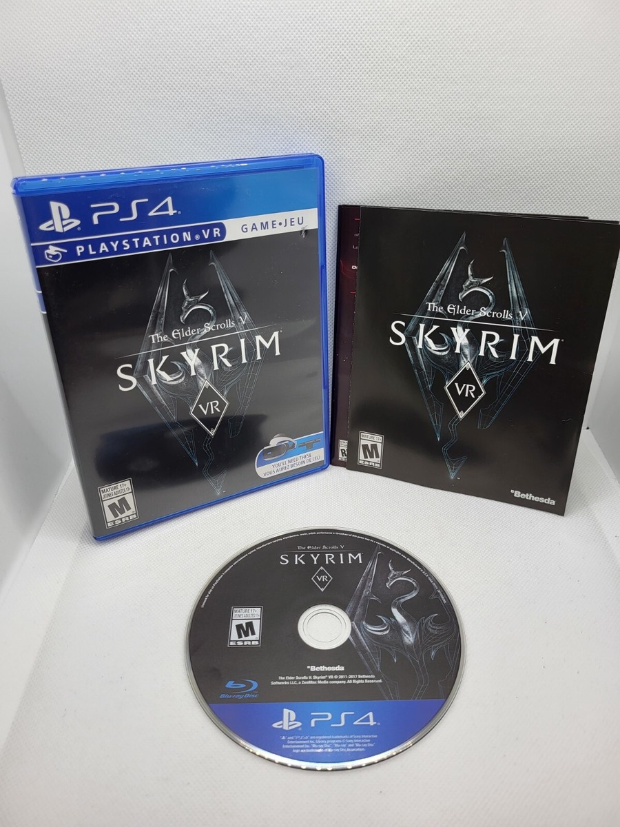 The Elder Scrolls V Skyrim VR PS4 Disc like new!