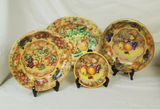 Daher Decorated Ware 1971 4 Pieces Tray Bowls Vintage Tin 