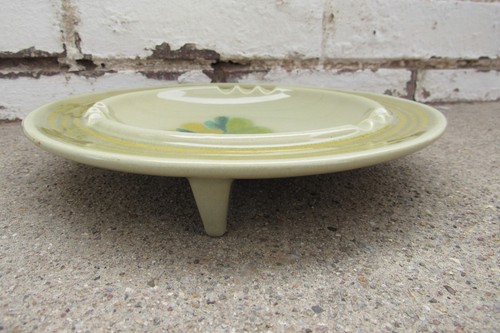 Seltener großer Franziskaner Aschenbecher - Vintage Kiesel Strand Muster - MCM Retro Steingut - Bild 4 von 5