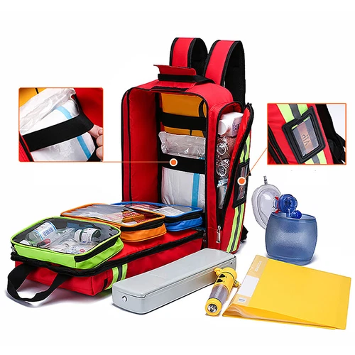 Kit médico de primeros auxilios mochila de rescate de emergencia almacenamiento gran capacidad exterior*/ - Imagen 10 de 32