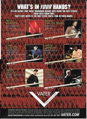 Vater Percussion - Deitch /Freese / Szeliga / Johnson / Wengren  - 2006 Print Ad