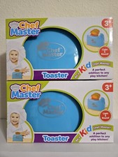 Lot of 2 Be A Kid Chef Master - Battery Operated Toaster Light  Sound