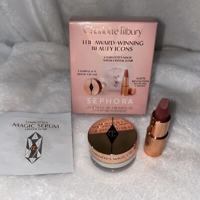 Sephora Charlotte Tilbury mini Pillow Talk 2,  Magic Cream, Magic Serum Sachet