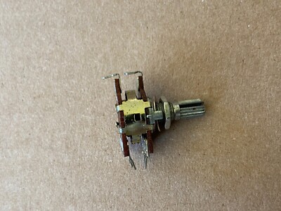 New 100k ohm Stereo Potentiometer w/ Loudness Tap RIBBED SHAFT Amp Volume Pot