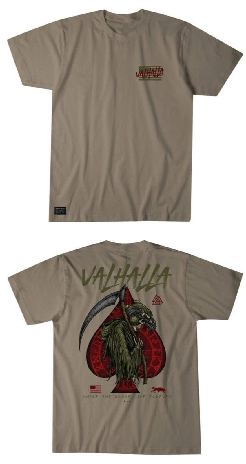 Howitzer Style Men's T-Shirt Valhalla Military Grunt