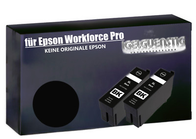 2x XL Drucker Patronen für Epson Workforce Pro WF-3700WF-3720DWF WF-3725DWF Set
