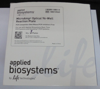 Applied Biosystems N8010560 MicroAmp Optical 96 Well Reaction Plate QTY 8 Plates