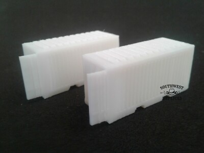 SW Replicas N 120-1211: 20' CARGO CONTAINER -RIGHT DOOR OPEN -TO PAINT- Set of 2