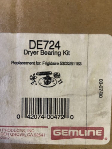 5303281153 Dryer Rear Bearing Drum 5304459240, 85-852, AH459829, DE724, EA459829