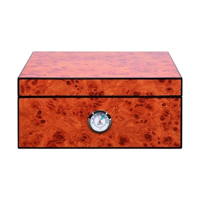 Atomic Humidor Set 2.0 Aschenbecher, Cutter + Zigarrentasche im Wurzelholzdekor