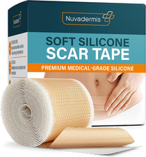 Silicone Scar Sheets for Surgical Scars - 120" X 1.5" Roll - Medical Grade Silic