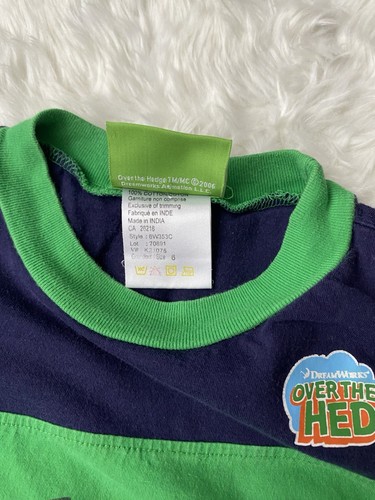 VINTAGE RARE 2006 Over The Hedge T Shirt Boys Sz 6 Promo Dreamworks Movie Tee - Picture 3 of 6