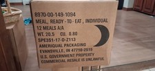 Unopened MRE Case Menu B Meals 13-24
