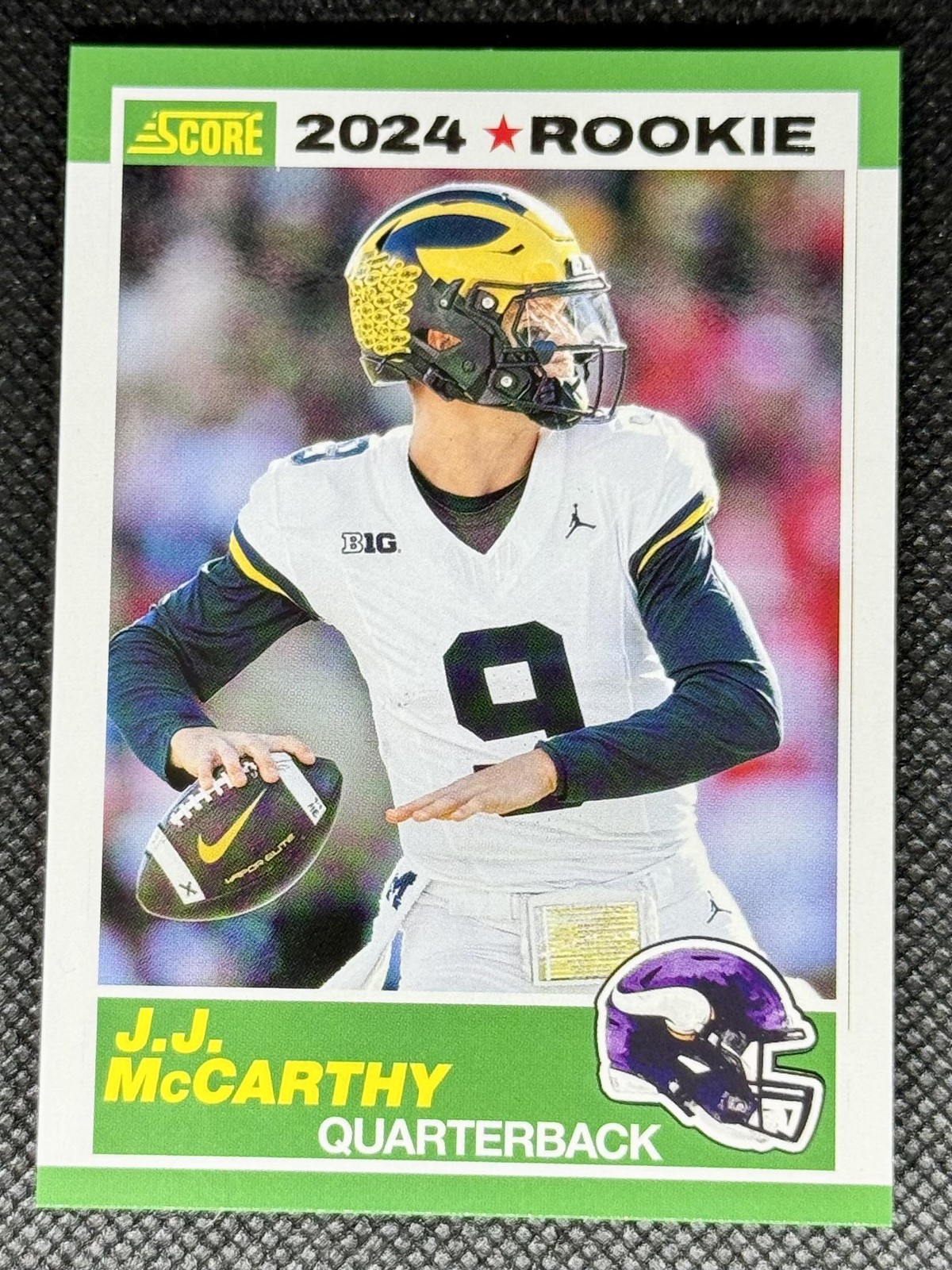 2024 Score #8 J.J. McCarthy 35th Anniversary Rookies