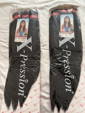 Xpression 3X PRE STRETCHED 50? HairExtensions Colour 1 (2packs)