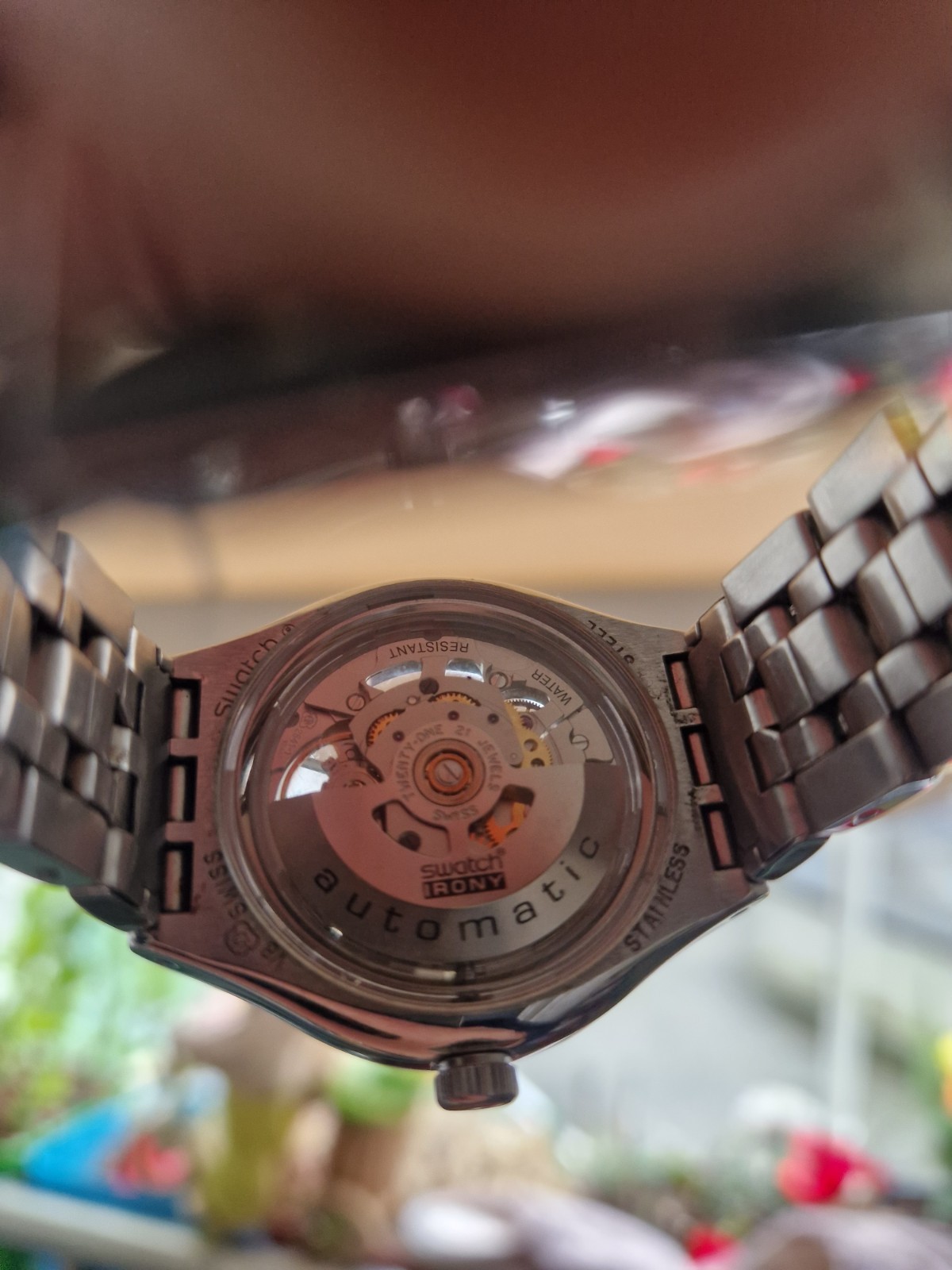 Swatch Irony Automatic Skeleton Watch – Stainless… - image 4