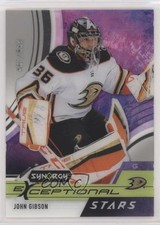 2021-22 Upper Deck Synergy Exceptional Stars 400/899 John Gibson #ES-JG 12v7