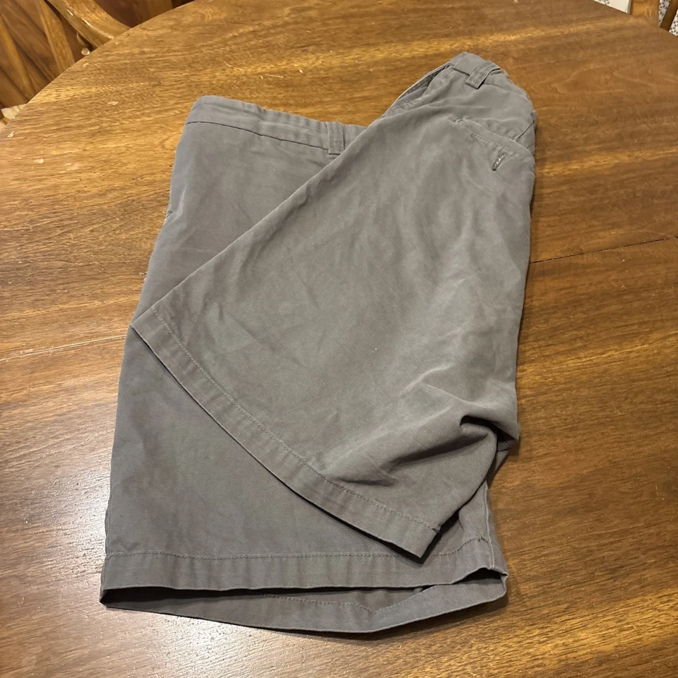 Shorts Harbor Bay HB Masculino Cinza (46 Cintura Elástica) Grande Alto Chino 100% Algodão - Imagem 2 de 4