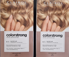 2x Clairol Professional Colorstrong permanente Haarfarbe 8/1 Aschblond