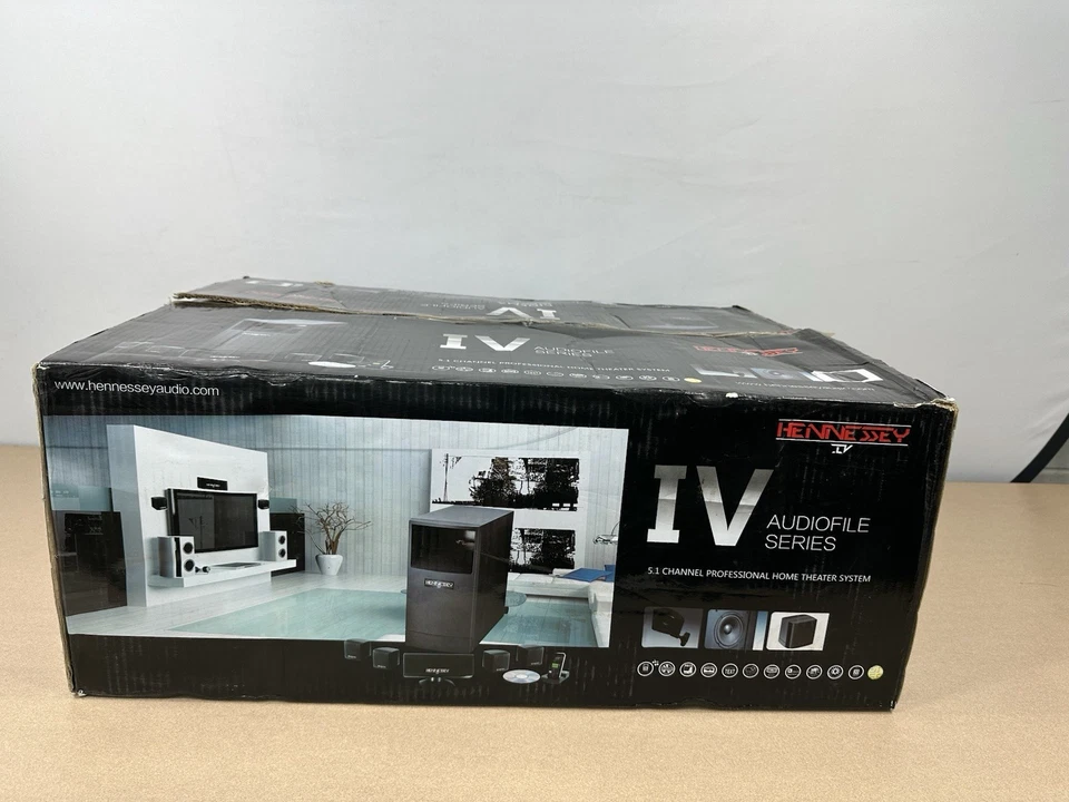 Sistema de cine en casa Hennessey IV Audiofile Series 5.1 canales ¡NUEVO EN CAJA ABIERTA!! Foto 2 de 4