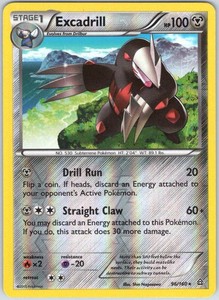 Excadrill 96/160 Primal Clash Rare Holo Pokémon TCG