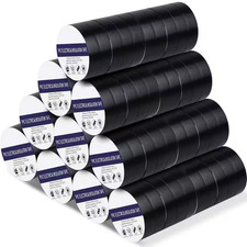 3/4 In. X 66 Ft. Waterproof Vinyl Electrical Tape Black 100 Rolls High Temp Insu