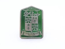 Desoto Chrysler Motors Green Front Grill Badge Fit For