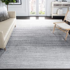 SAFAVIEH Adirondack Collection Area Rug - 9' x 12', Grey & Ivory, Modern Ombr...