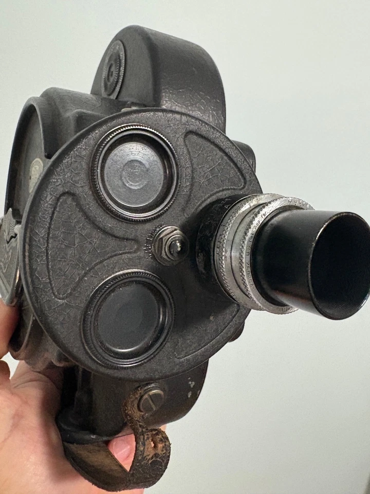 Пленочная кинокамера Bell & Howell Filmo 70 16 мм 1 дюйм f1.5 объектив Cooke - работает - Изображение 3 из 4