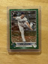 Justin Bruihl 2022 Topps Green Ice Foil RC /499 #658 Los Angeles Dodgers