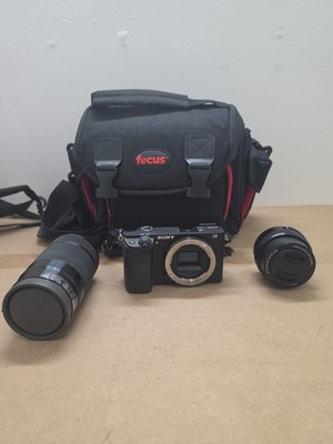 Sony Alpha A6300 24.2MP Mirrorless Digital Camera - 16-50 & 55-210 lens W/case