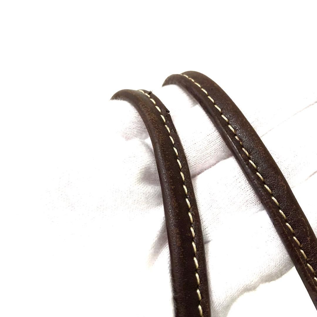 GUCCI GG Leather Tote Shoulder Bag 169946 Brown with Gold Hardware From Japan thumbnail 4