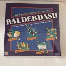 Mattel Balderdash Board Game 2003 Classic Bluffing Party Game New