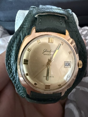 Súper Rare vintage GUB Glashütte Spezimatic 26 Rubis wristwatch Great Watch Work