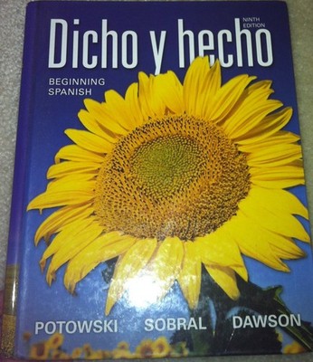 Dicho y hecho: Beginning Spanish (Spanish Edition) - hardcover Potowski, Kim...