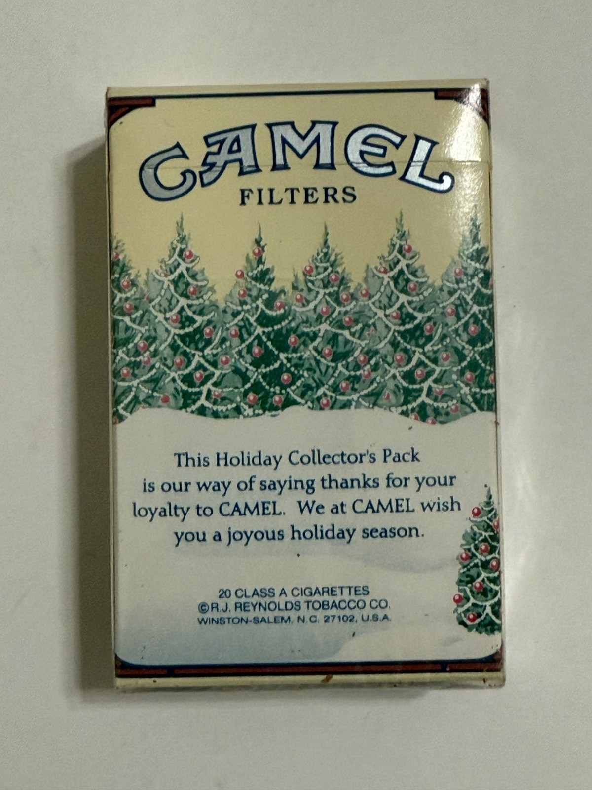 1995 Limited Edition Season's Greetings Camel Lights Promotion - No Cigs