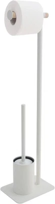 Brix Stand WCGarnitur mit Toilettenpapierhalter und Toilettenbürste, Toilette... - Bild 1 von 4