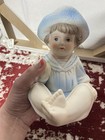 Vintage Piano Baby Boy Child Statue Dressed In A Sailor Suit. — photo 8