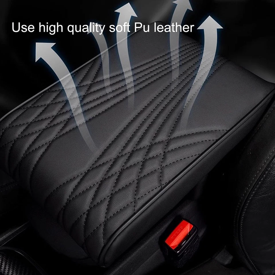 For TOYOTA Thick Car Armrest Cushion Cover Center Console Box Pad Protector Pad - Изображение 3 из 4
