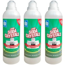 Image of Dri-Pak Liquid Soda Crystals Grease & Stain Removal 750ml / Pack Of 3