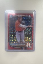 2025 Bowman Chrome-Prospects Caden Powell#BCP-212 Red Geometric Refractor1/5(RC)