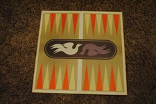 Vintage 1975 Backgammon Game Parts Game Board Selchow & Righter No.85